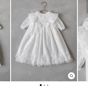 White Lace Christening Dress